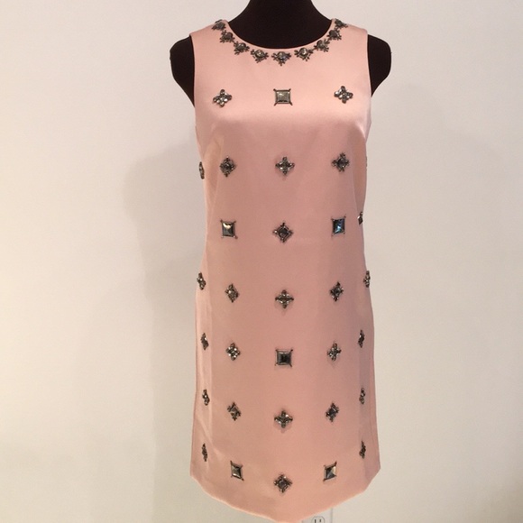 Ann Taylor Dresses & Skirts - NWT Ann Taylor jeweled blush shift dress size 2